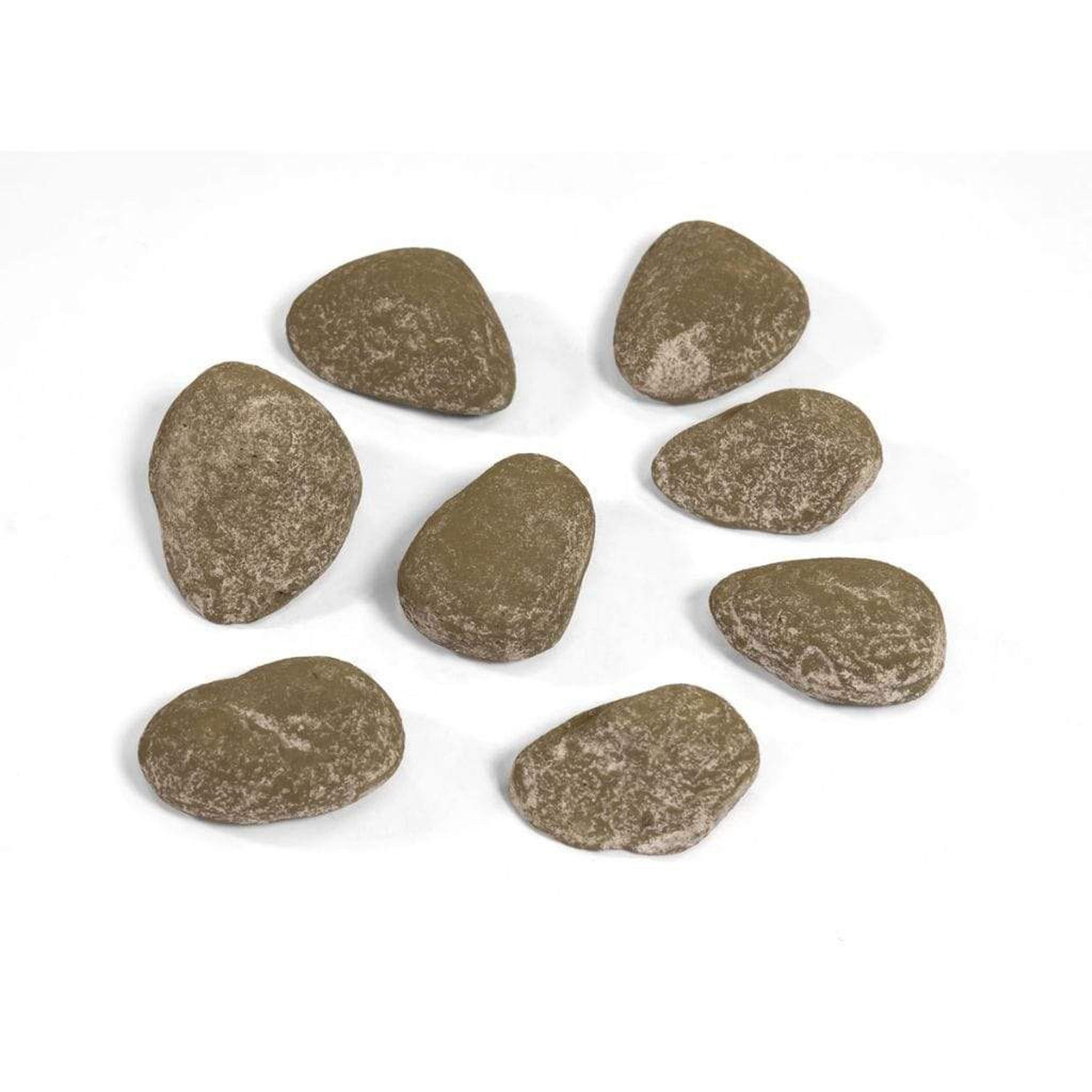 Athena 16-piece Colorado River Stones Ceramic Fire Media Set