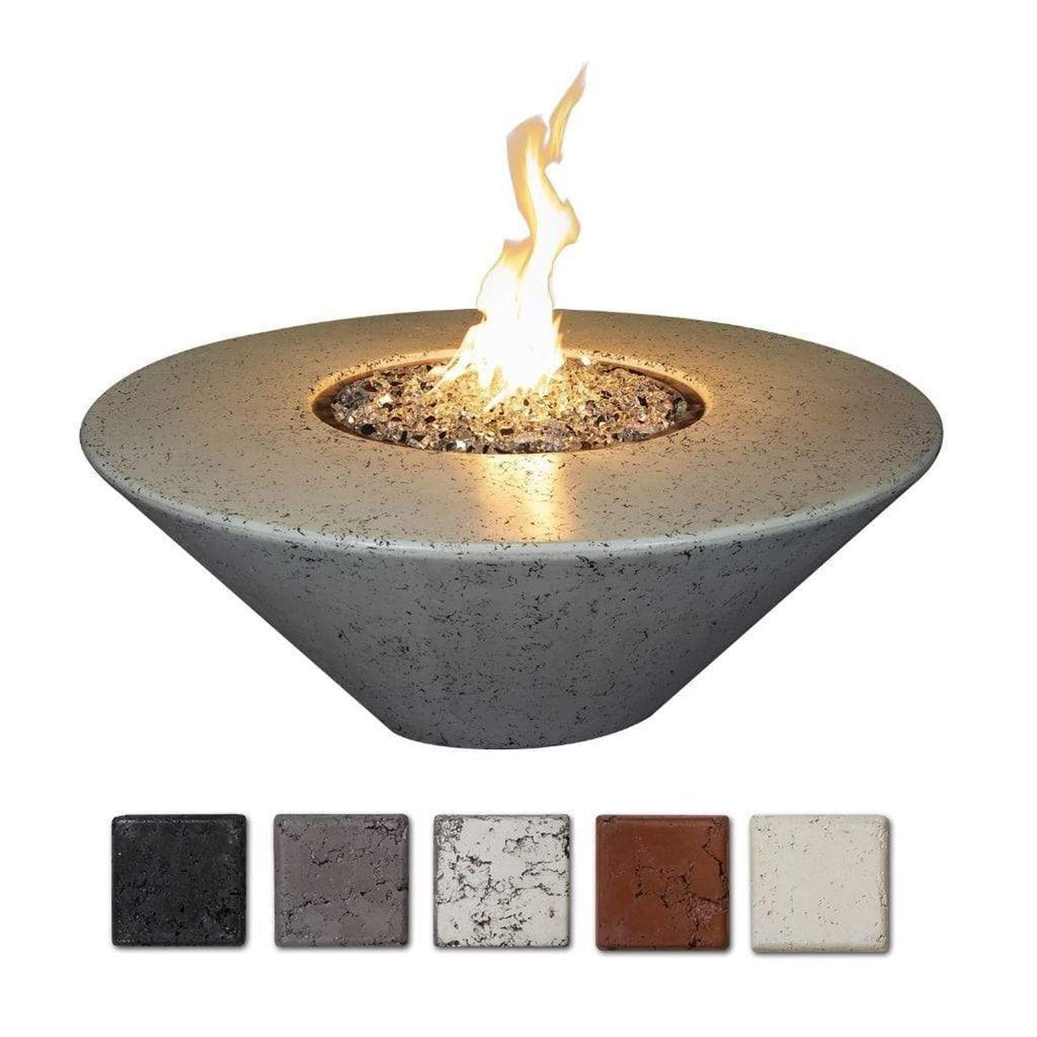 Athena 48" Olympus Round Concrete Gas Fire Pit Table