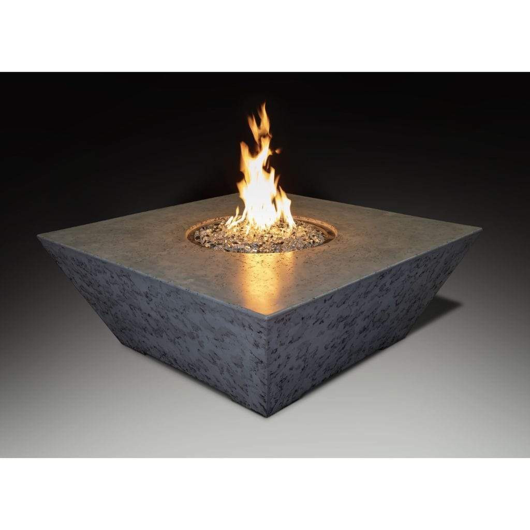 Athena 48" Olympus Square Concrete Gas Fire Pit Table