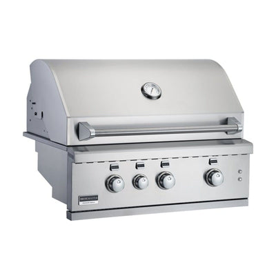 Broilmaster B-Series 40" 5-Burner Stainless Steel Natural Gas Grill Head With Built-In Infrared Burner and Cooking Lights