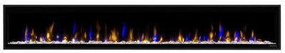 Dimplex Ignite Evolve 100" Built-in Linear Electric Fireplace With Tumbled Glass and Driftwood Media