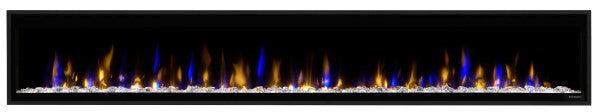 Dimplex Ignite Evolve 100" Built-in Linear Electric Fireplace With Tumbled Glass and Driftwood Media