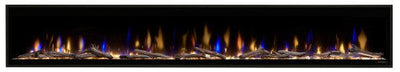 Dimplex Ignite Evolve 100" Built-in Linear Electric Fireplace With Tumbled Glass and Driftwood Media