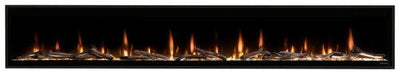 Dimplex Ignite Evolve 100" Built-in Linear Electric Fireplace With Tumbled Glass and Driftwood Media