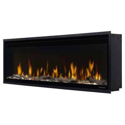 Dimplex Ignite Evolve 50" Built-in Linear Electric Fireplace With Tumbled Glass and Driftwood Media