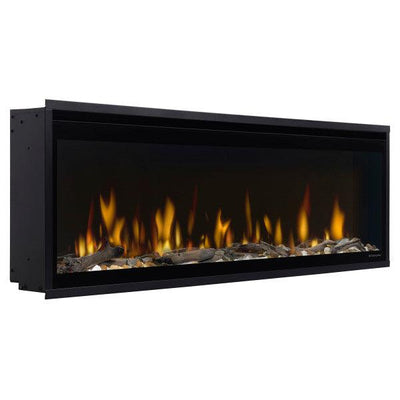 Dimplex Ignite Evolve 50" Built-in Linear Electric Fireplace With Tumbled Glass and Driftwood Media