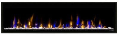 Dimplex Ignite Evolve 60" Built-in Linear Electric Fireplace With Tumbled Glass and Driftwood Media