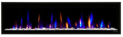 Dimplex Ignite Evolve 60" Built-in Linear Electric Fireplace With Tumbled Glass and Driftwood Media