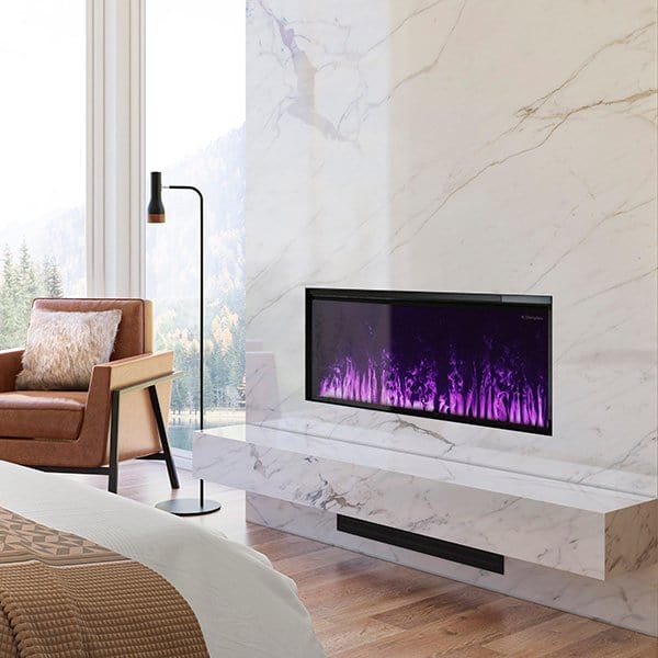 Dimplex Opti-Myst 46" Linear Electric Fireplace With Acrylic Ice and Driftwood Media