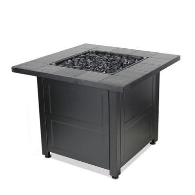 Endless Summer 30" Outdoor LP Gas Fire Pit Table With Ceramic Tile Mantel