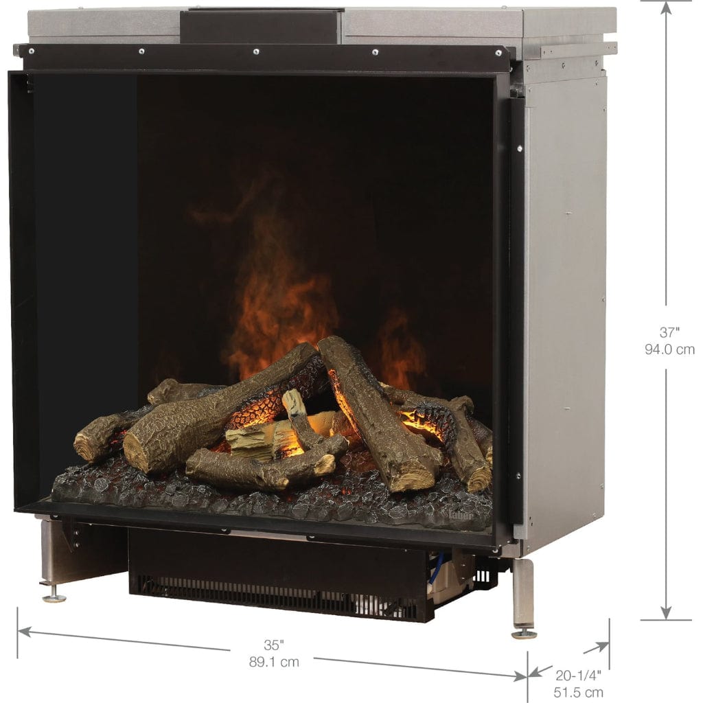 Faber e-MatriX 35" Single Sided Built-in Water Vapor Electric Fireplace