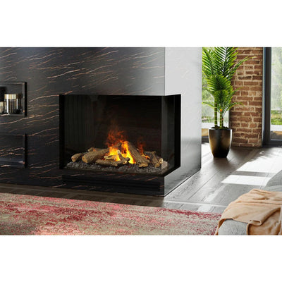 Faber e-MatriX 37" 2-Sided Right Facing Built-in Water Vapor Electric Fireplace