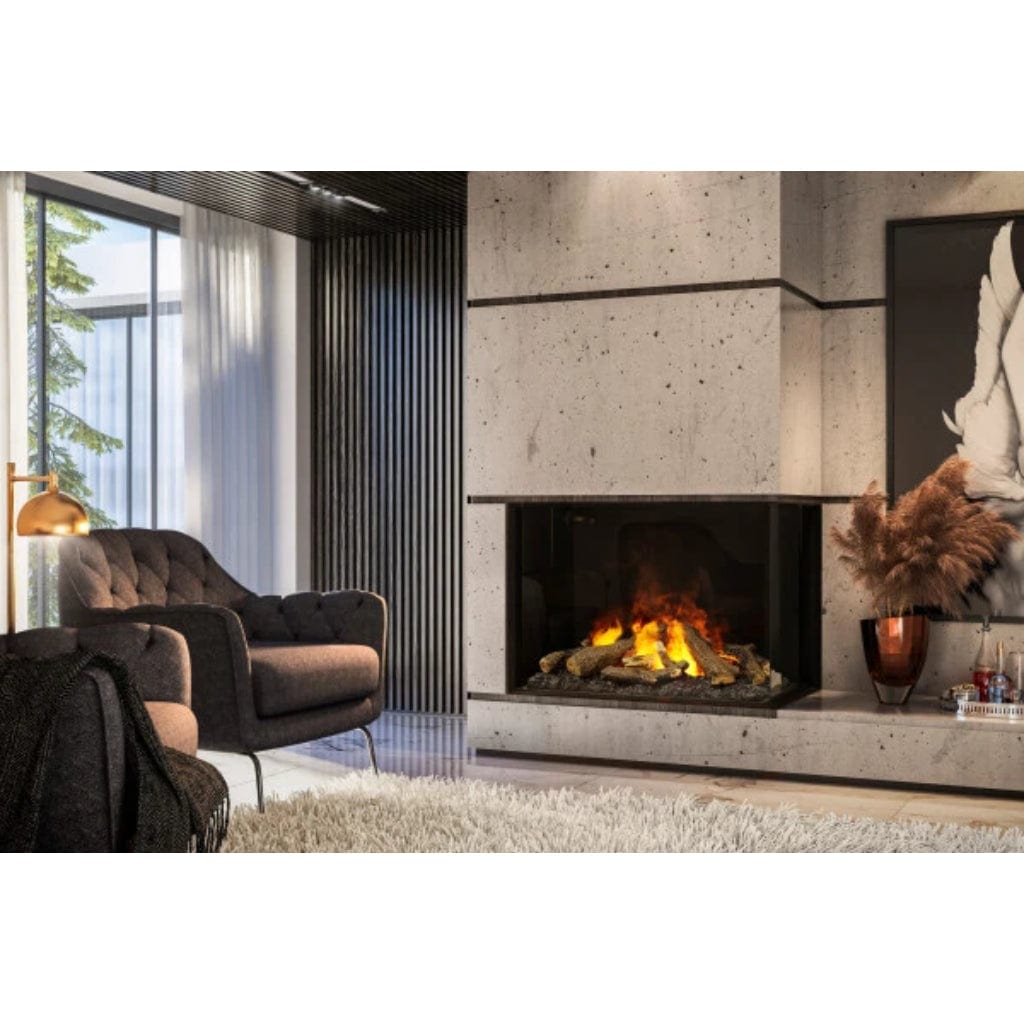 Faber e-MatriX 37" 2-Sided Right Facing Built-in Water Vapor Electric Fireplace