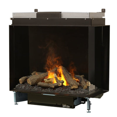 Faber e-MatriX 37" 2-Sided Right Facing Built-in Water Vapor Electric Fireplace