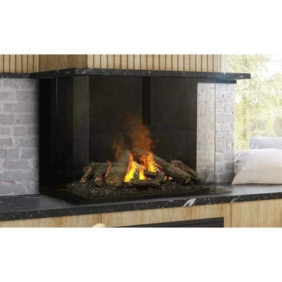 Faber e-MatriX 39" Three-Sided Bay View Built-in Water Vapor Electric Fireplace