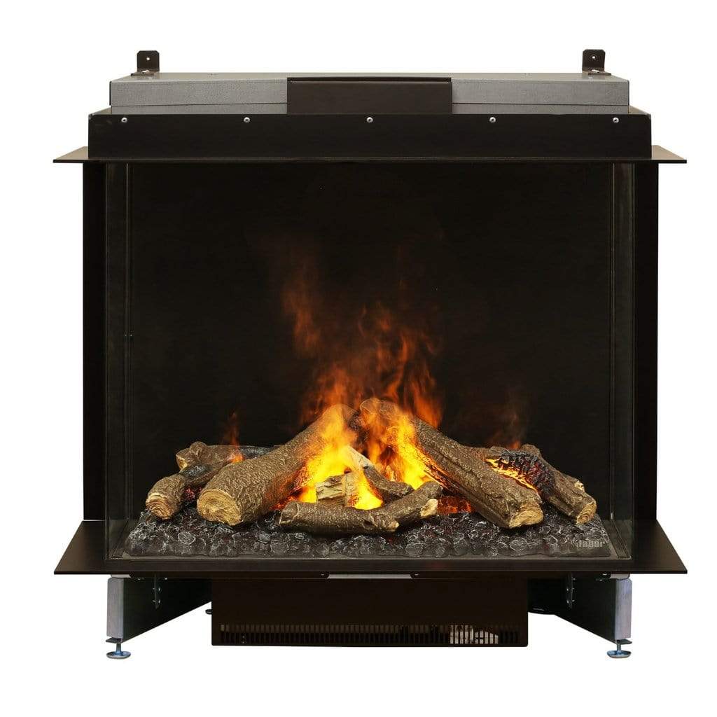 Faber e-MatriX 39" Three-Sided Bay View Built-in Water Vapor Electric Fireplace