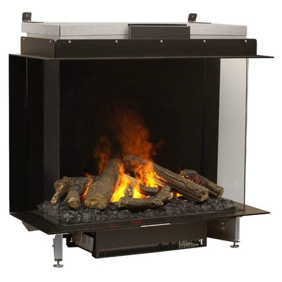 Faber e-MatriX 39" Three-Sided Bay View Built-in Water Vapor Electric Fireplace