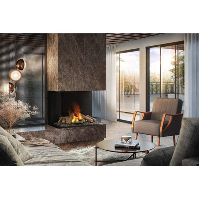 Faber e-MatriX 39" Three-Sided Bay View Built-in Water Vapor Electric Fireplace