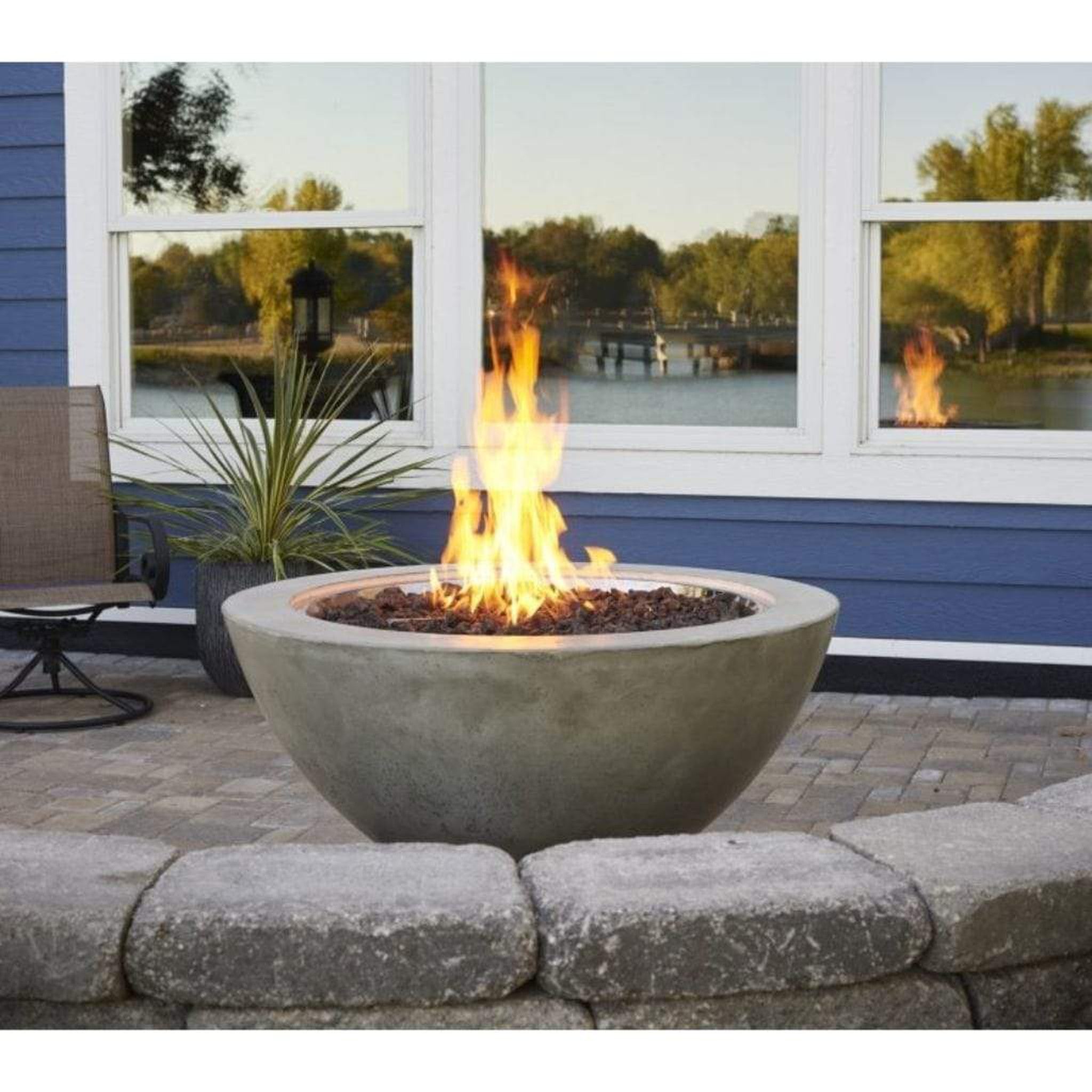 The Outdoor GreatRoom Company 30" Cove Round Gas Fire Pit Bowl