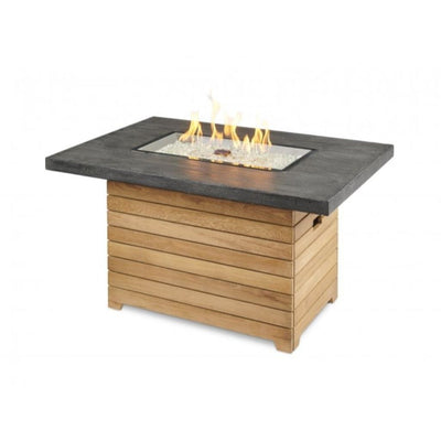 The Outdoor GreatRoom Company 30" Rectangular Darien Gas Fire Pit Table