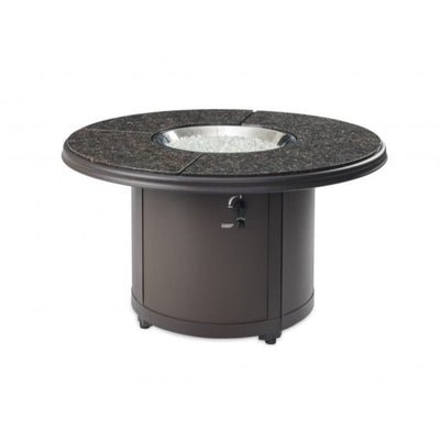 The Outdoor GreatRoom Company 48" Beacon Round Chat Height Gas Fire Pit Table