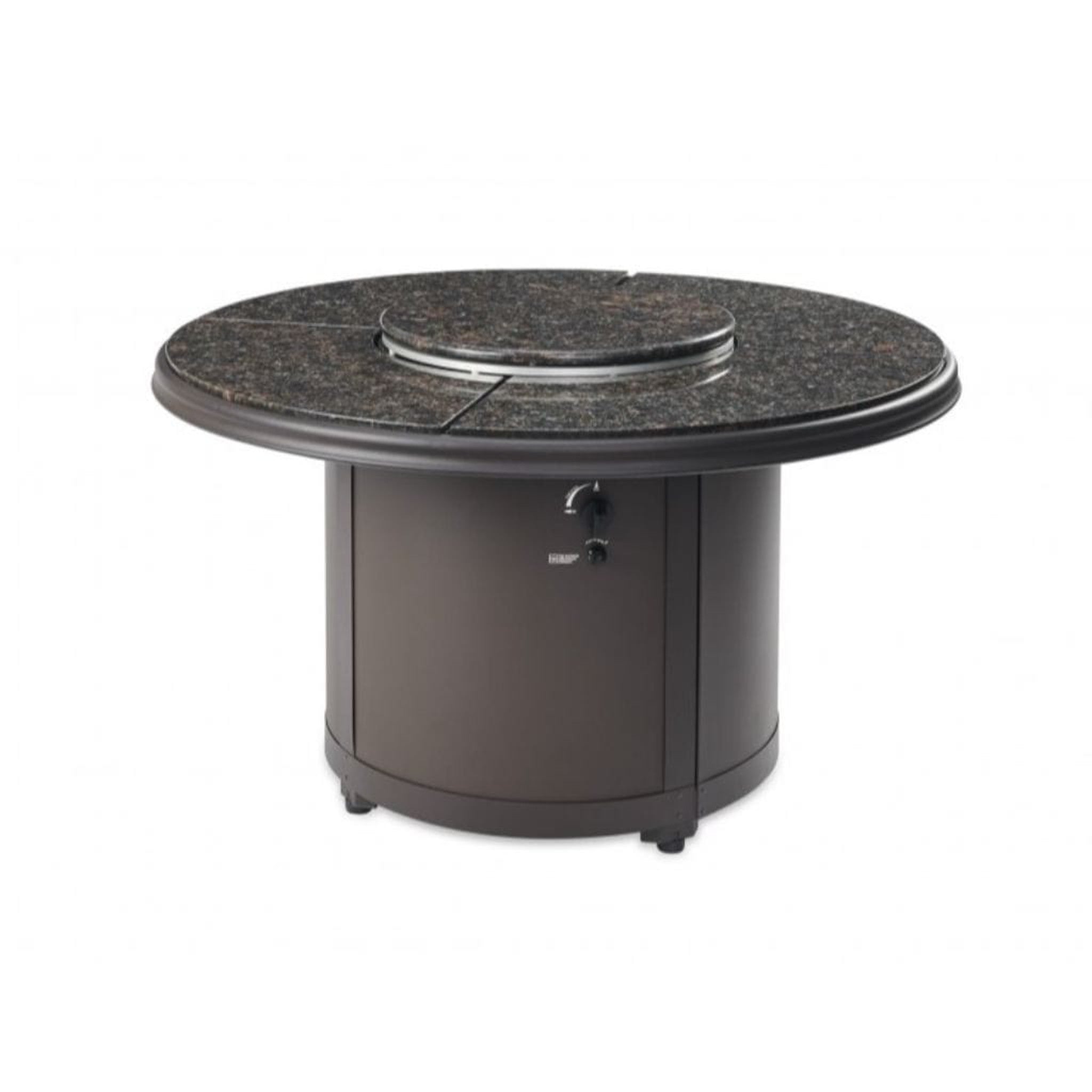 The Outdoor GreatRoom Company 48" Beacon Round Chat Height Gas Fire Pit Table