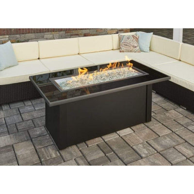 The Outdoor GreatRoom Company 59" Monte Carlo Linear Gas Fire Pit Table