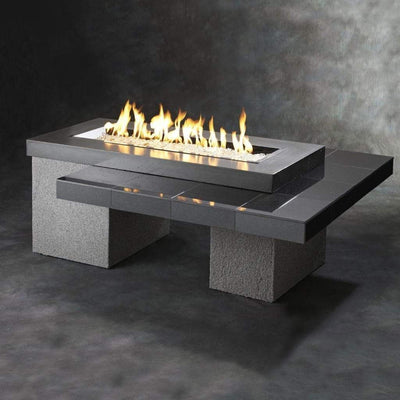 The Outdoor GreatRoom Company 64" Uptown Linear Gas Fire Pit Table