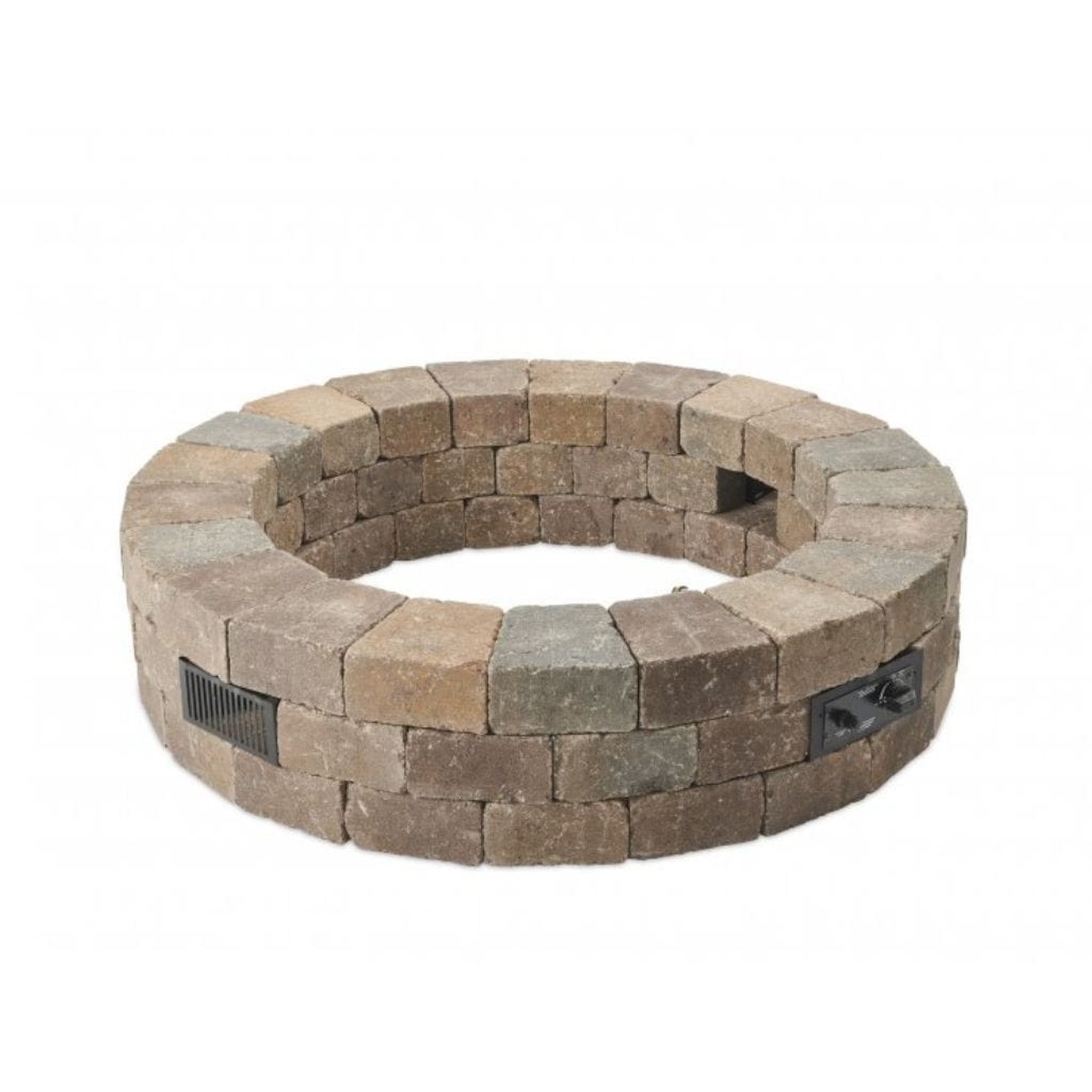 The Outdoor GreatRoom Company Round 52" Bronson Block Gas Fire Pit Kit