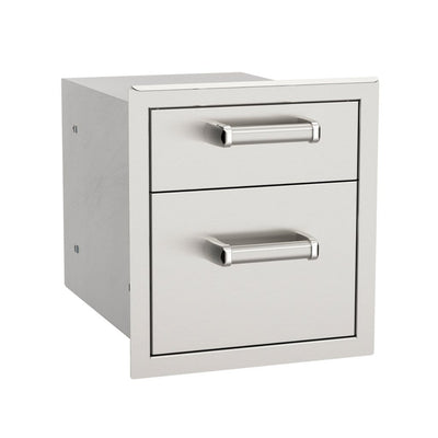 Fire Magic 14" 53802SC Premium Flush Double Access Drawer w/ Soft Close