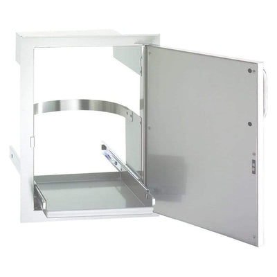 Fire Magic 14" 53820SC Premium Flush Single Access Door w/ Tank Tray and Louvers