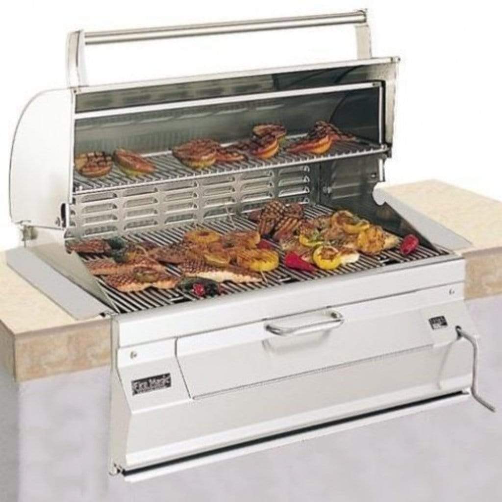 Fire Magic 24" 12-SC01C-A Legacy Built-In Charcoal Grill w/ Analog Thermometer