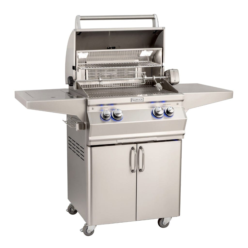 Fire Magic 24" 2-Burner Aurora A430s Gas Grill w/ Single Side Burner & Analog Thermometer