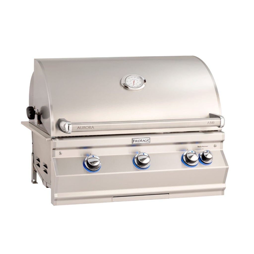 Fire Magic 30" 3-Burner Aurora A540i Built-In Gas Grill w/ Analog Thermometer