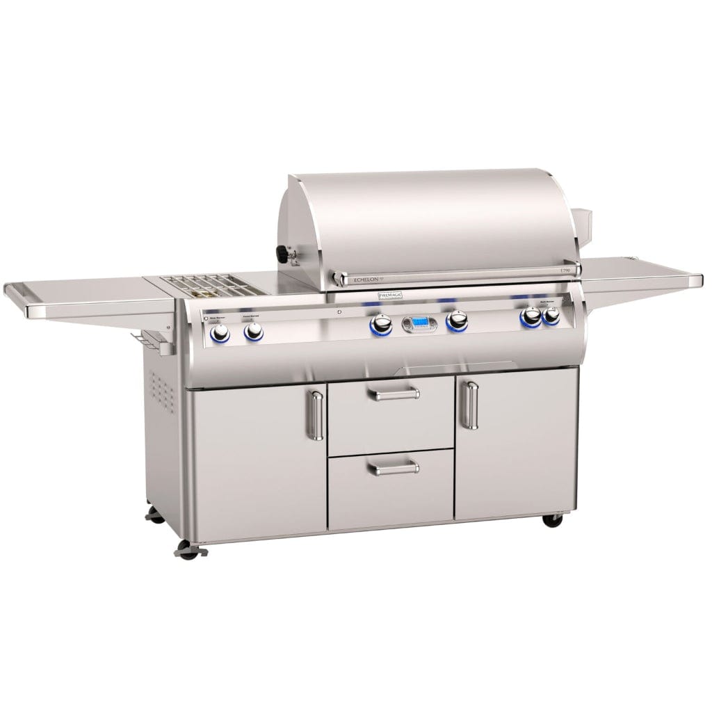 Fire Magic 36" 3-Burner Echelon Diamond E790s Gas Grill w/ Double Side Burner, Rotisserie & Digital Thermometer